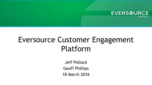 Eversource Customer Engagement Platform