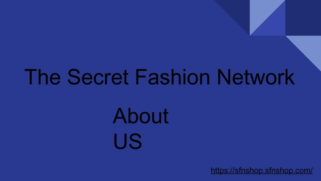the secret fashion network