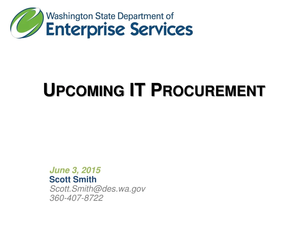 upcoming it procurement