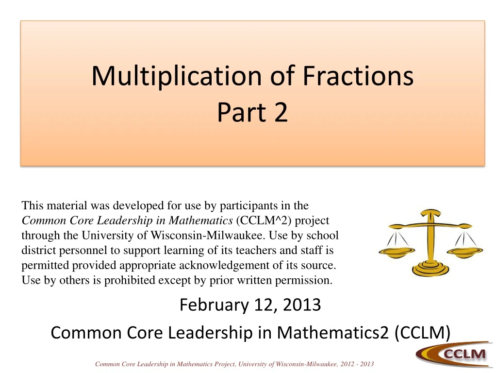 multiplication of fractions part 2