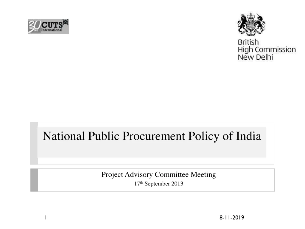 national public procurement policy of india
