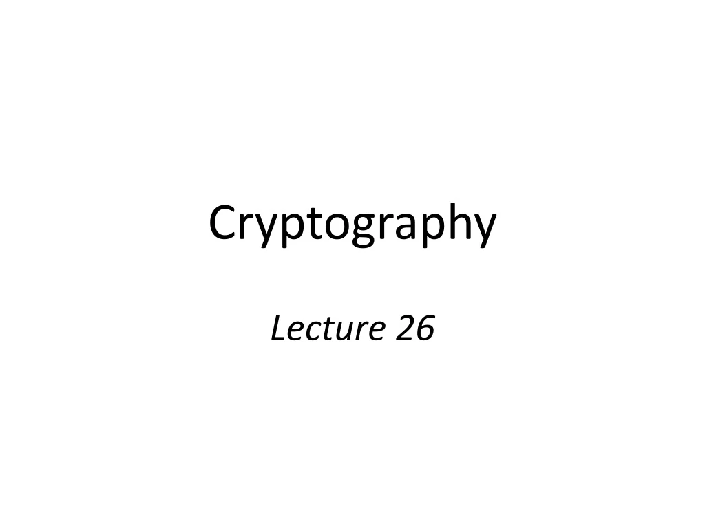 cryptography