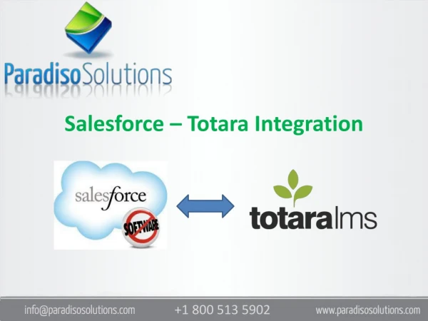 Salesforce – Totara Integration