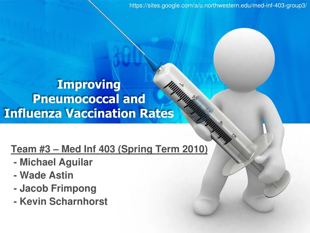 improving pneumococcal and influenza vaccination rates