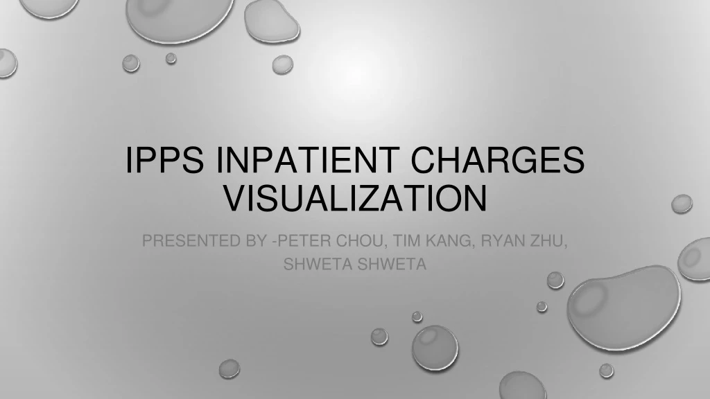 ipps inpatient charges visualization