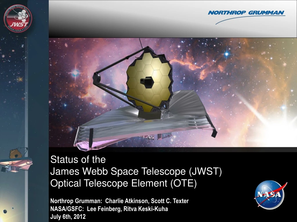 status of the james webb space telescope jwst