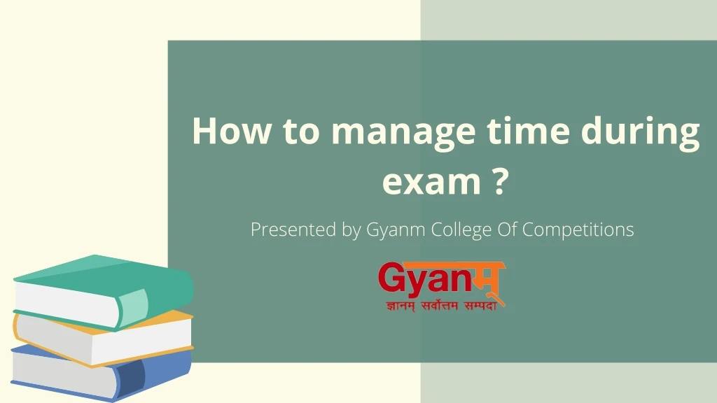 how to manage time during exam