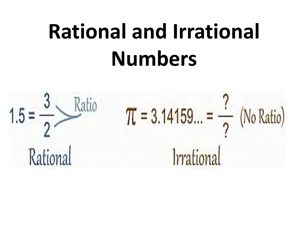 rational and irrational numbers