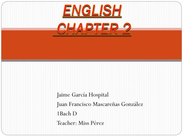 ENGLISH CHAPTER 2