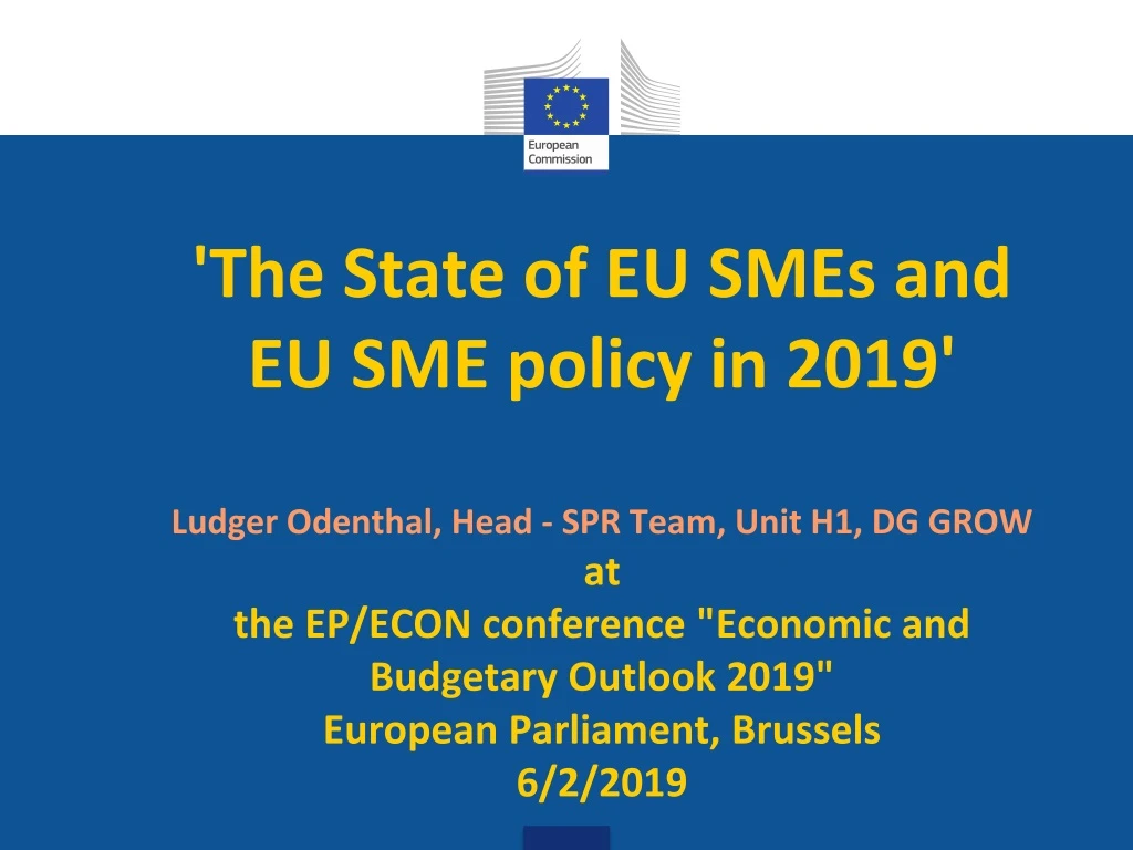 the state of eu smes and eu sme policy in 2019