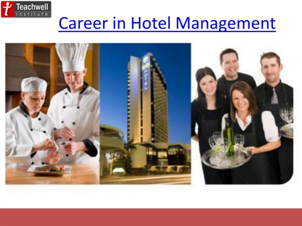 Career in Hotel Management