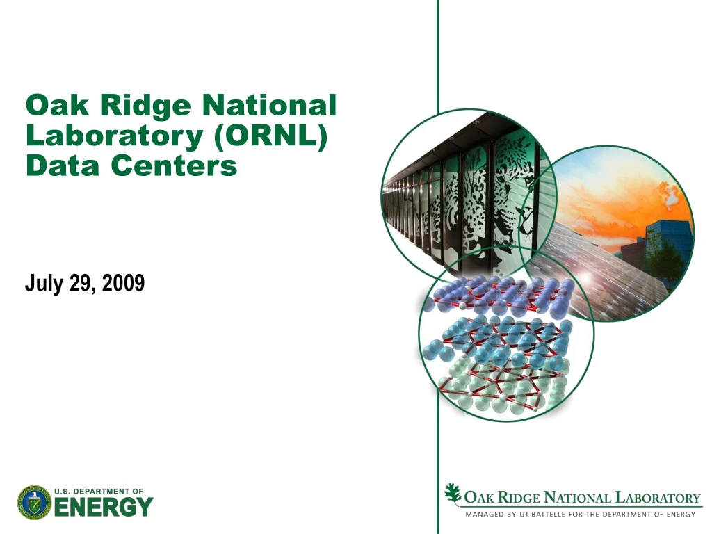 oak ridge national laboratory ornl data centers