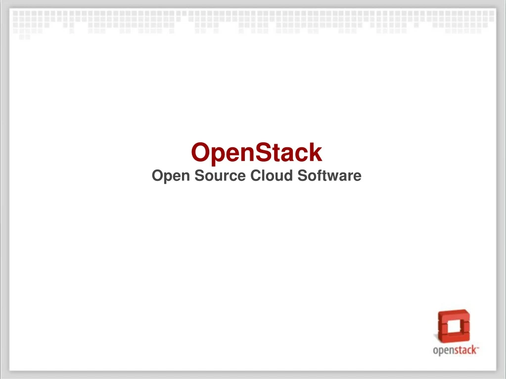 openstack open source cloud software