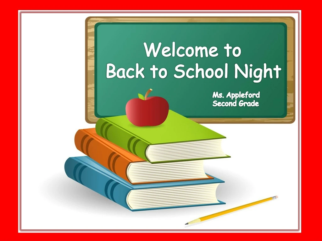 welcome to back to school night