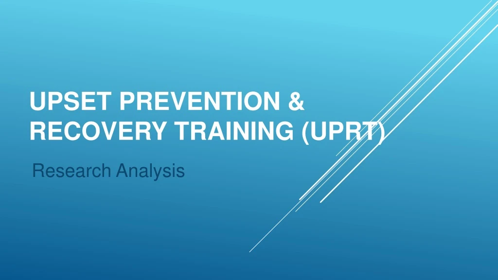 upset prevention recovery training uprt