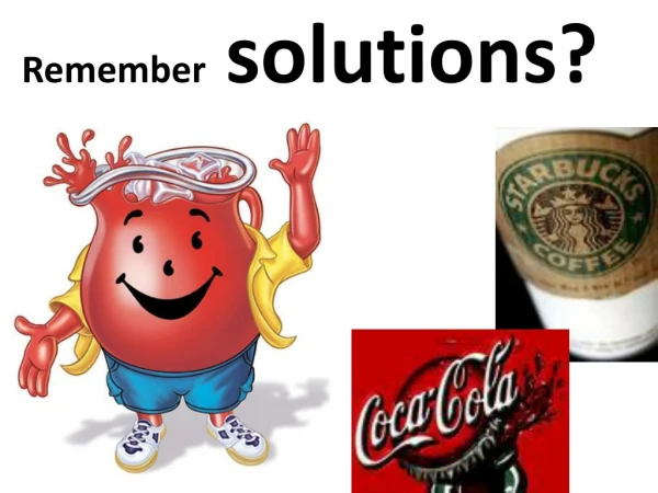 Remember solutions?