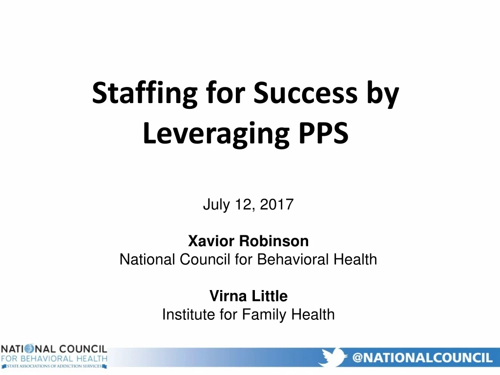 staffing for success by leveraging pps