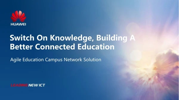 Switch On Knowledge, Building A Better Connected Education