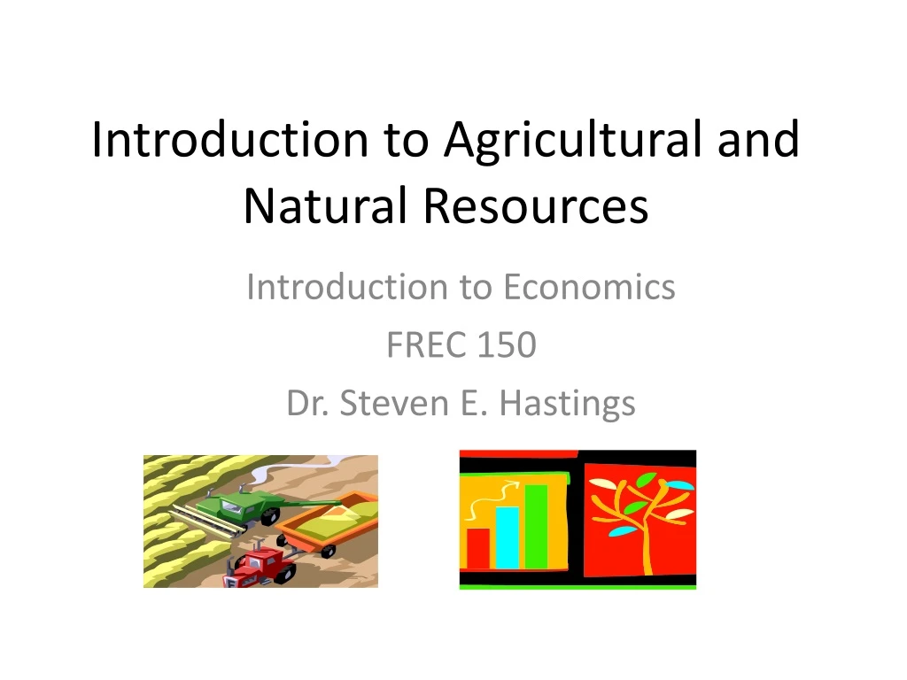 introduction to agricultural and natural resources