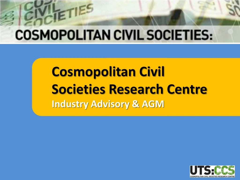 cosmopolitan civil societies research centre