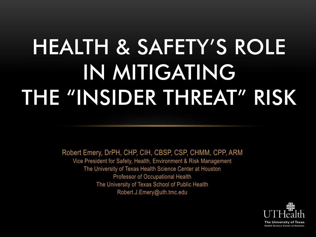 health safety s role in mitigating the insider threat risk