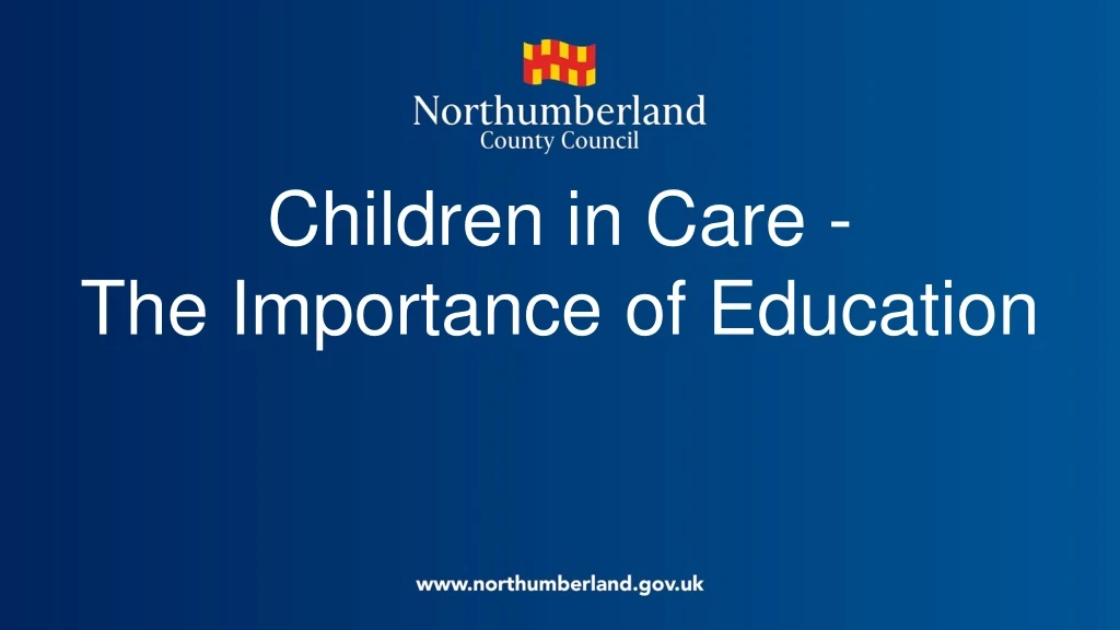 children in care the importance of education