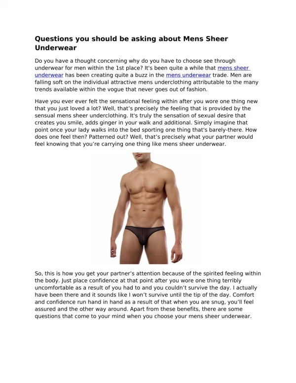 questions you should be asking about mens sheer