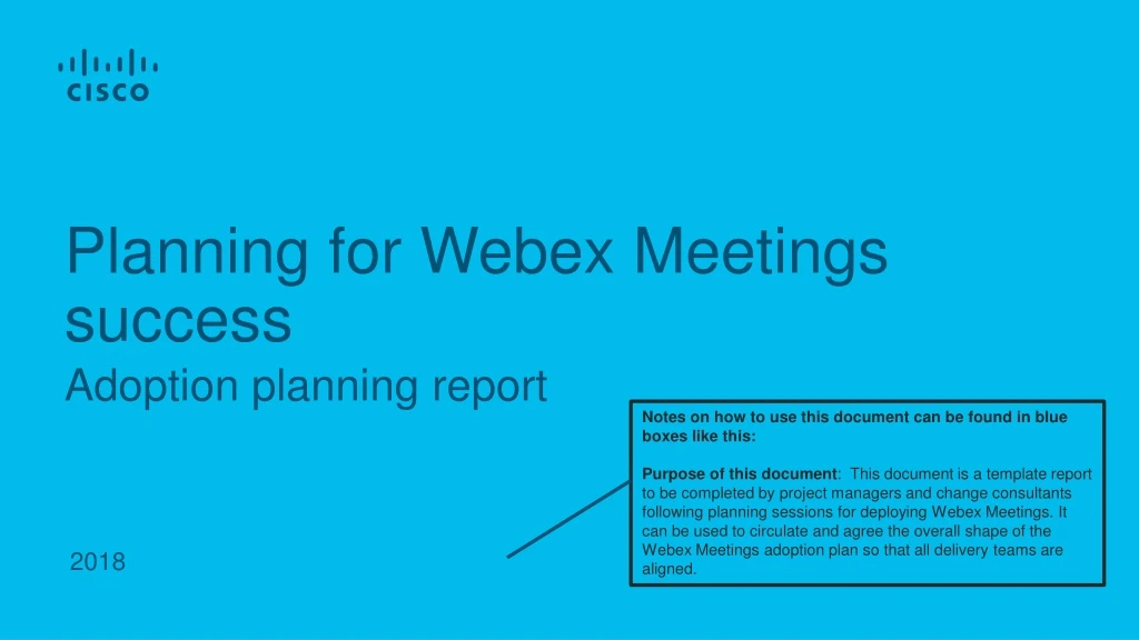 planning for webex meetings success