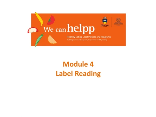 Module 4 Label Reading