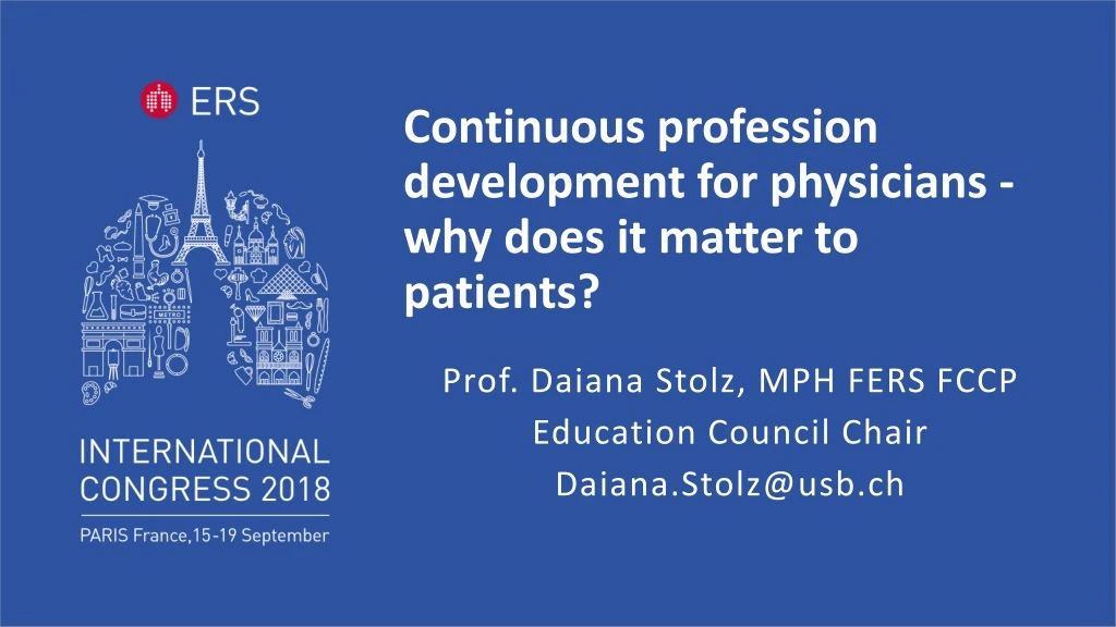 continuous profession development for physicians why does it matter to patients