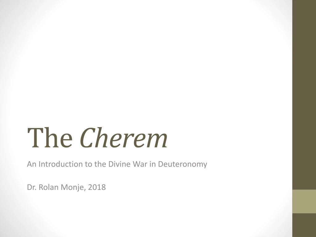 the cherem