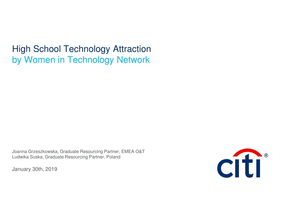 high school technology attraction by women in technology network