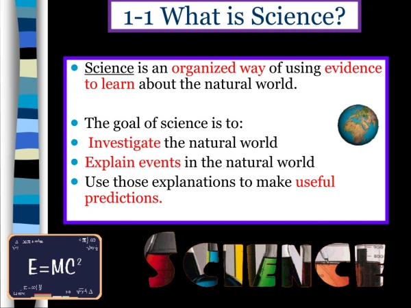 1-1 What is Science?