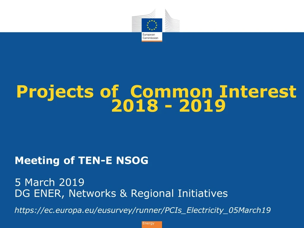 projects of common interest 2018 2019