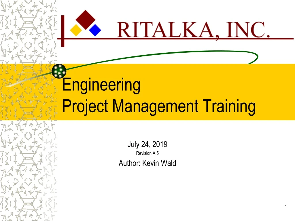 engineering project management training