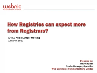Maximizing Registrars' Potential with Fair Incentive Schemes - slide 1