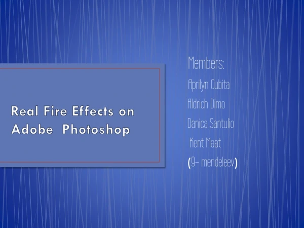 Real Fire Effects on Adobe Photoshop