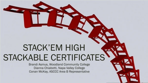 Stack’em High Stackable Certificates