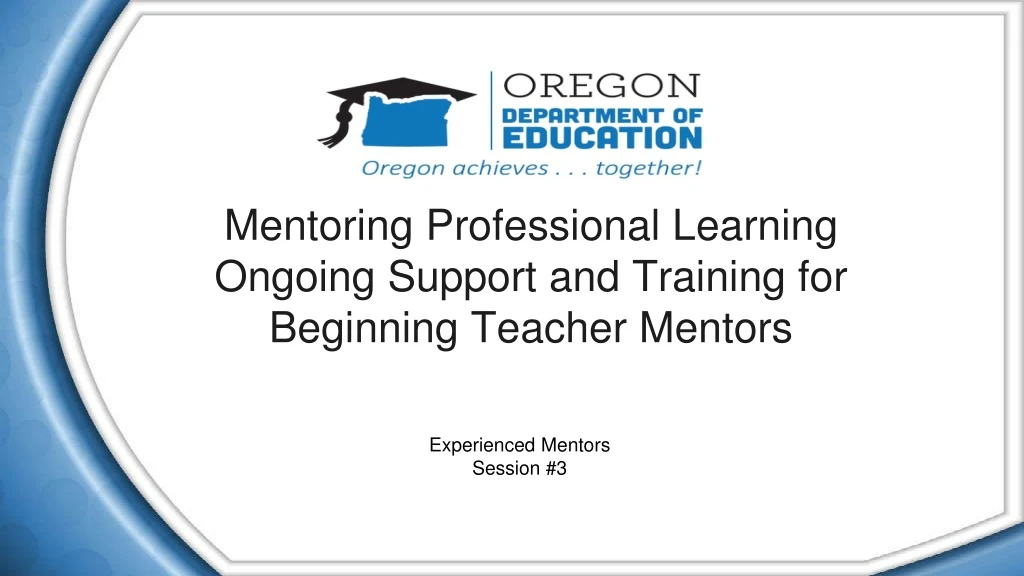 mentoring professional learning ongoing support and training for beginning teacher mentors