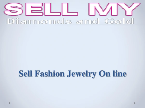 Sell Fashion Jewelry On line
