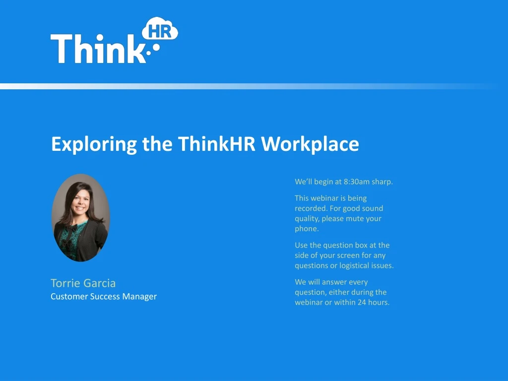 exploring the thinkhr workplace