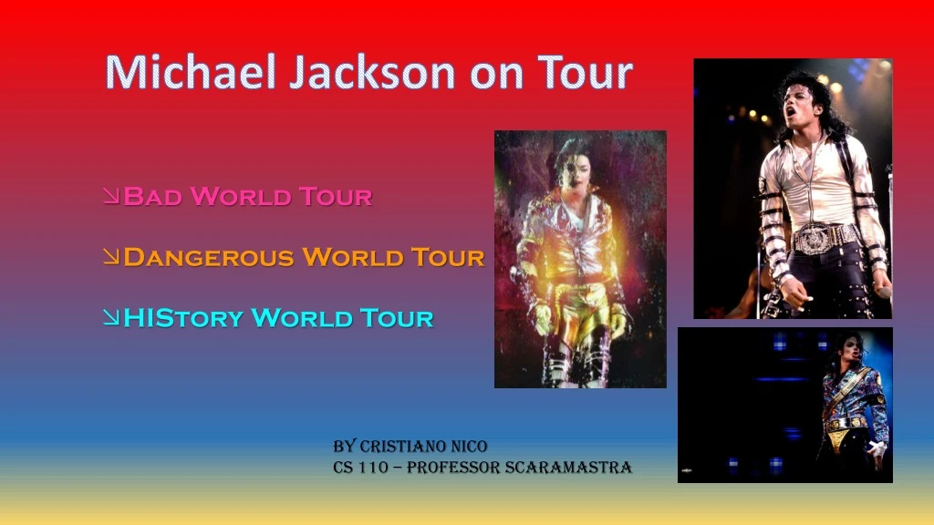 michael jackson o n tour