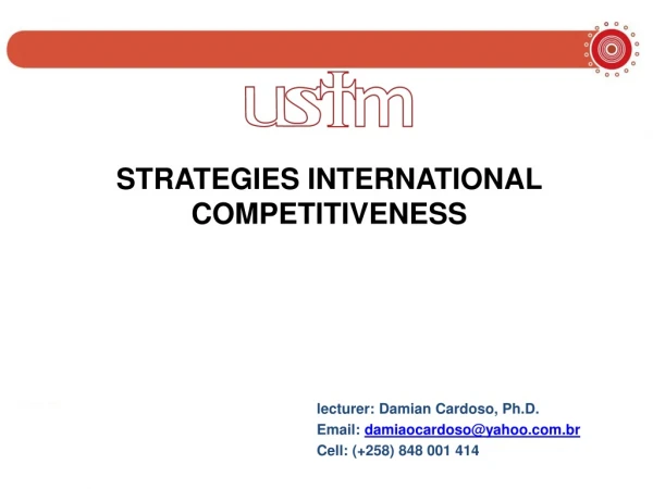 STRATEGIES INTERNATIONAL COMPETITIVENESS