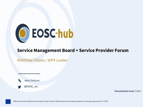 Service Management Board + Service Provider Forum