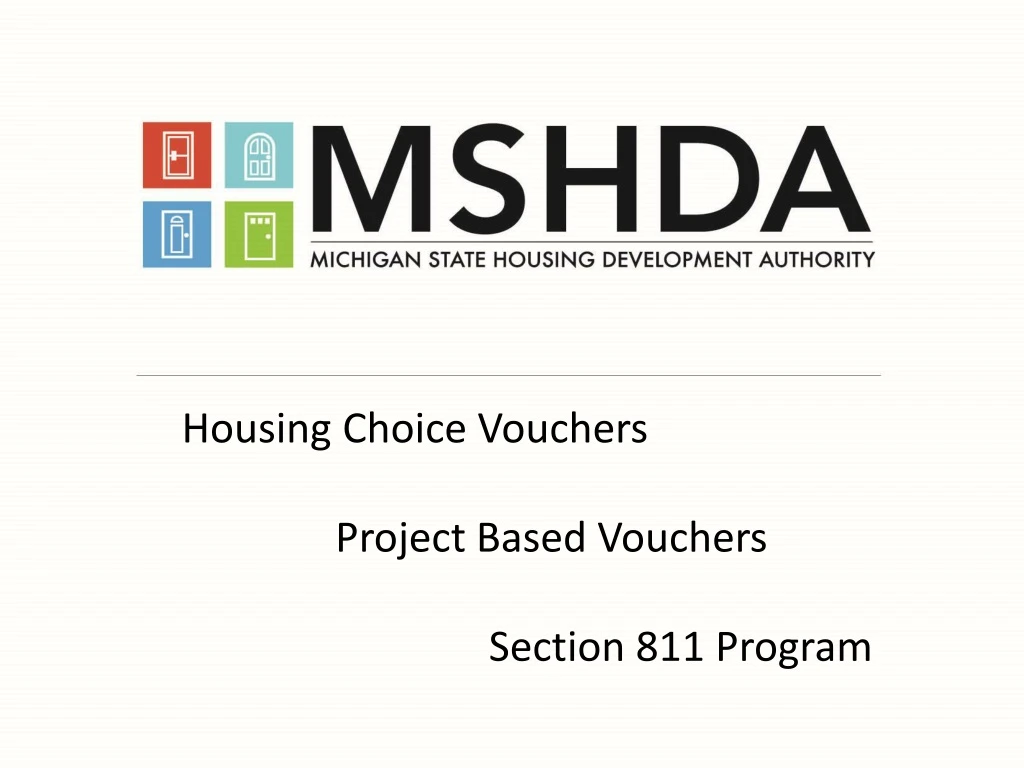 housing choice vouchers project based vouchers