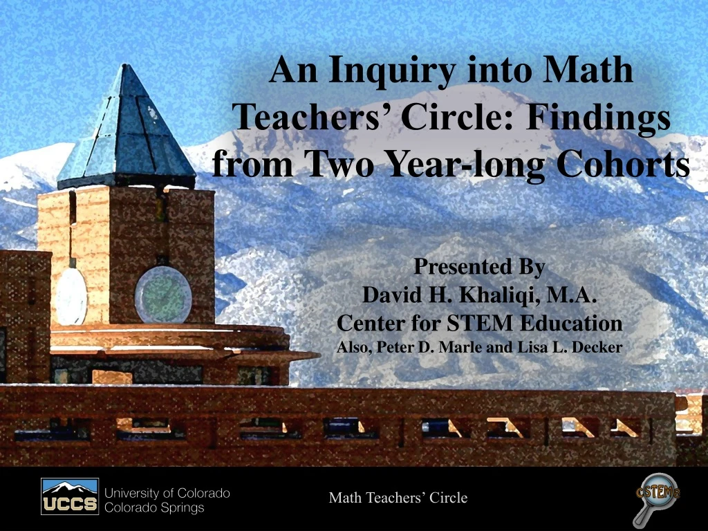 an inquiry into math teachers circle findings from two year long cohorts