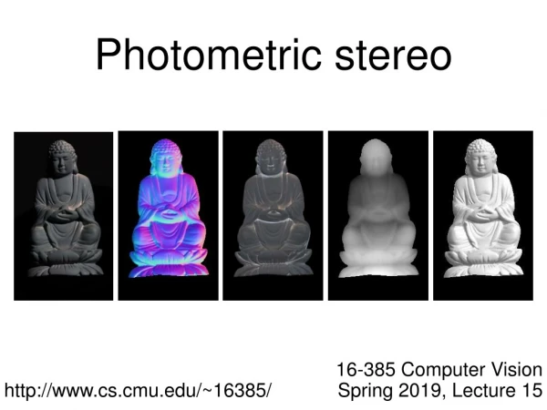 Photometric stereo