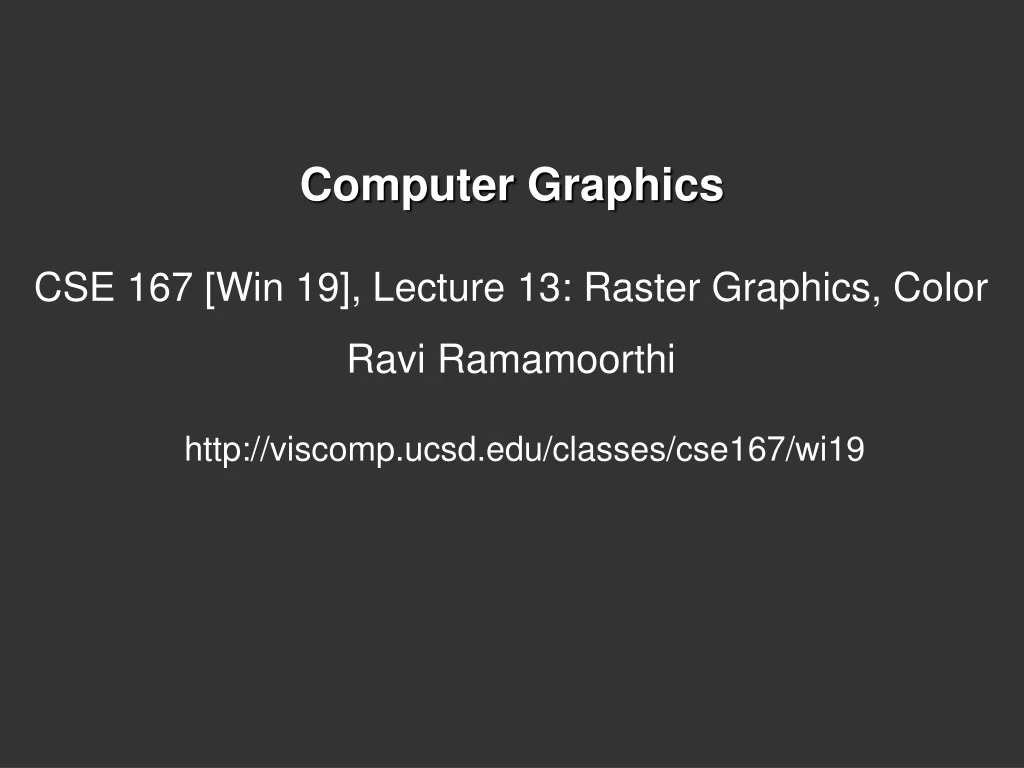 computer graphics