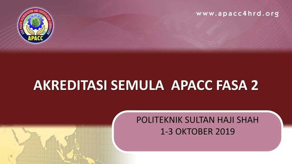 akreditasi semula apacc fasa 2