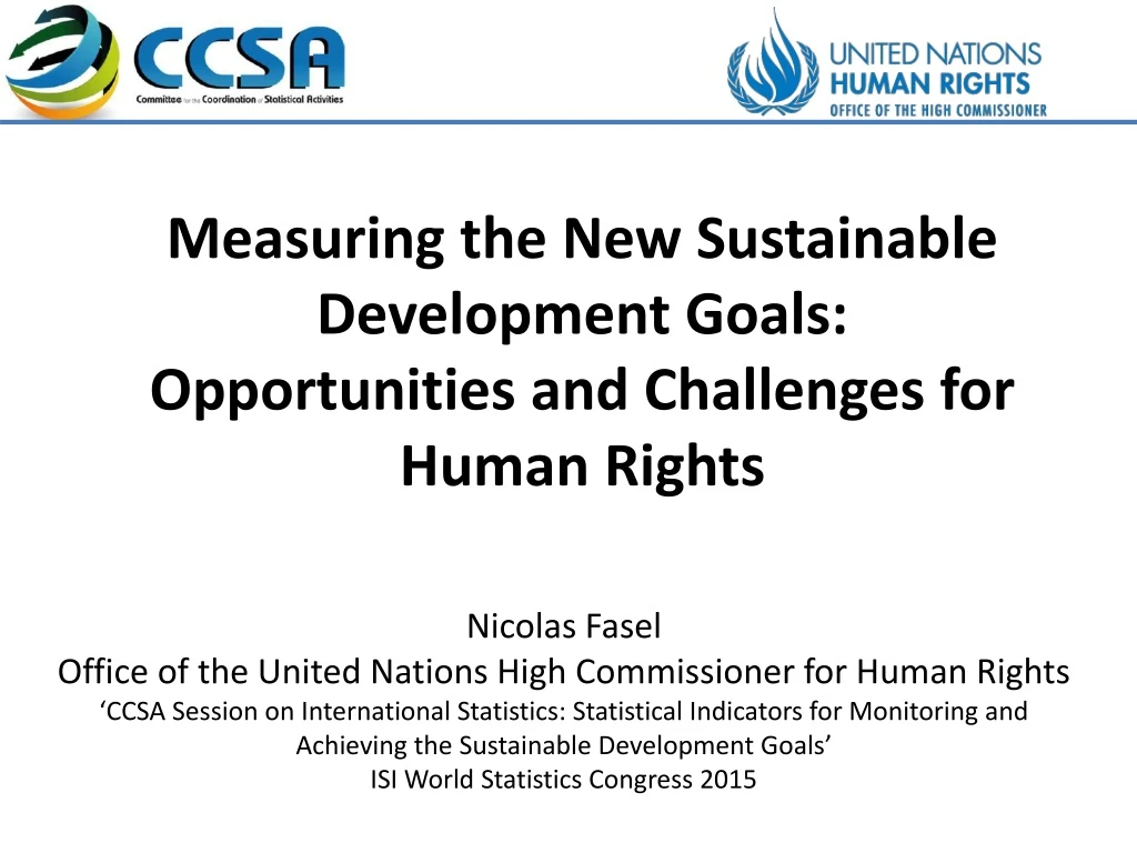 measuring the new sustainable development goals opportunities and challenges for human rights